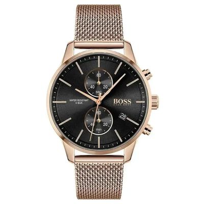 Hugo Boss Associate 1513806 Men's Watch – 42mm Black Dial Stainless Steel - Thumbnail 3