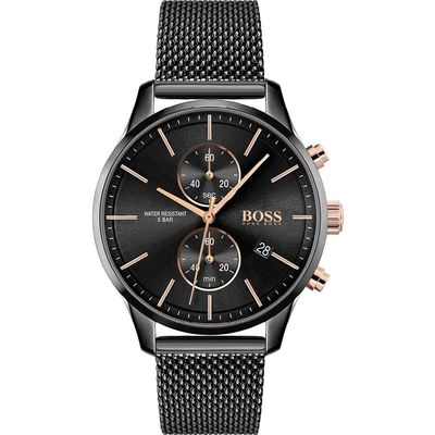 Hugo Boss Associate 1513811 Men's Watch – 42mm Black Dial Stainless Steel - Thumbnail 2