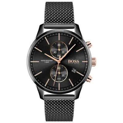 Hugo Boss Associate 1513811 Men's Watch – 42mm Black Dial Stainless Steel - Thumbnail 3