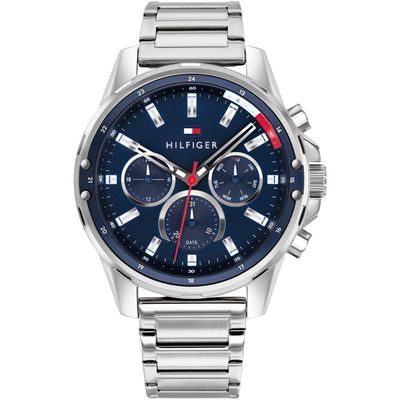 Tommy Hilfiger 1791788 Blue Dial Chronograph Men's Watch - Thumbnail 2