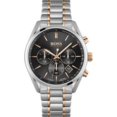 Hugo Boss Champion 1513819 Men's Watch – 44mm Black Dial Stainless Steel - Thumbnail 2