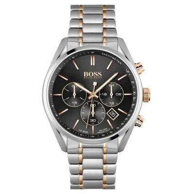 Hugo Boss Champion 1513819 Men's Watch – 44mm Black Dial Stainless Steel - Thumbnail 3