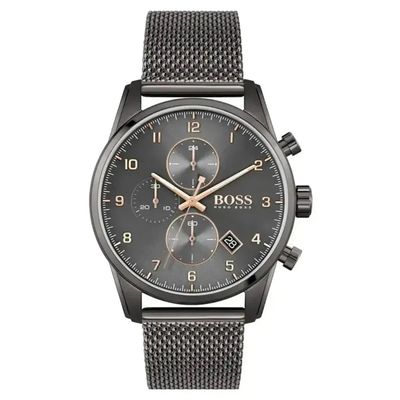 Hugo Boss Skymaster 1513837 Men's Watch – 44mm Grey Dial Stainless Steel