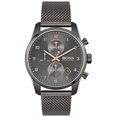 Hugo Boss Skymaster 1513837 Men's Watch – 44mm Grey Dial Stainless Steel - Thumbnail 2