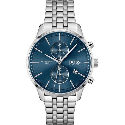 Hugo Boss Associate 1513839 Men's Watch – 42mm Blue Dial Stainless Steel - Thumbnail 2