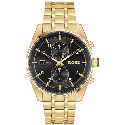 Hugo Boss Champion 1513848 Men's Watch – 44mm Black Dial Stainless Steel - Thumbnail 2