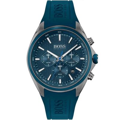Hugo Boss Distinct 1513856 Men's Watch – 46mm Blue Dial Silicone