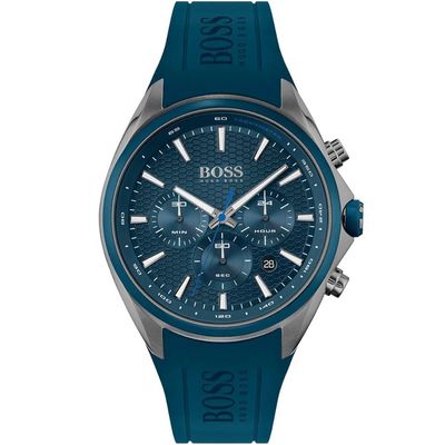 Hugo Boss Distinct 1513856 Men's Watch – 46mm Blue Dial Silicone - Thumbnail 2