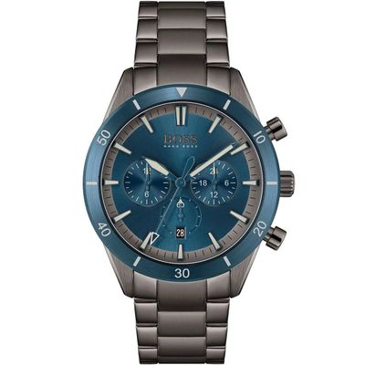 BOSS Santiago 1513863 Men's Watch – 44mm Blue Dial Stainless Steel - Thumbnail 3