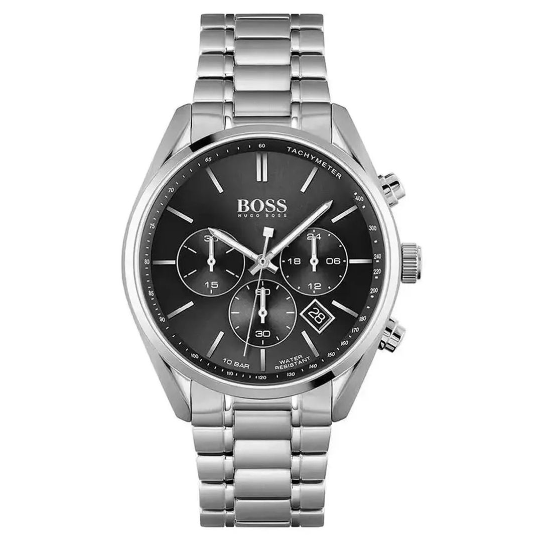 Hugo Boss Champion 1513871 Men's Watch – 44.0mm Black Dial Stainless Steel - Image 1