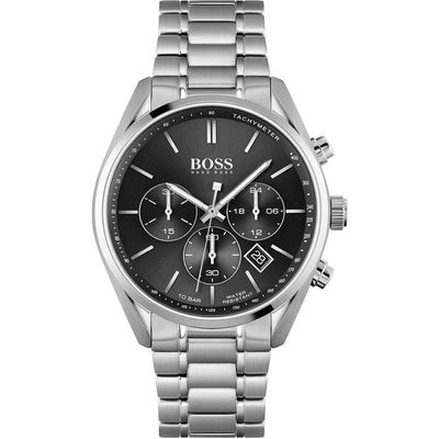 Hugo Boss Champion 1513871 Men's Watch – 44.0mm Black Dial Stainless Steel - Thumbnail 2