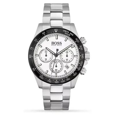 Hugo Boss Hero 1513875 Men's Watch – 43mm White Dial Stainless Steel