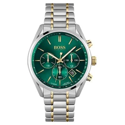 Hugo Boss Champion 1513878 Men's Watch – 44mm Green Dial Stainless Steel