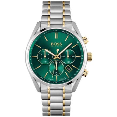 Hugo Boss Champion 1513878 Men's Watch – 44mm Green Dial Stainless Steel - Thumbnail 2
