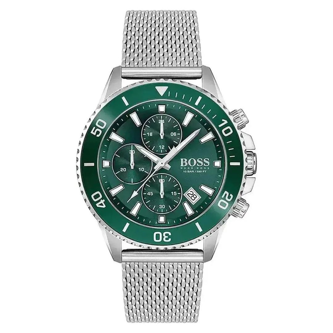 Hugo Boss Admiral 1513905 Men's Watch – 46.0mm Green Dial Stainless Steel - Image 1