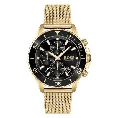 Hugo Boss Admiral 1513906 Men's Watch – 46mm Black Dial Stainless Steel