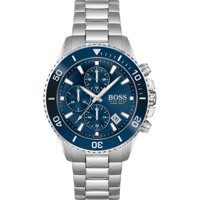 Hugo Boss Admiral 1513907 Men's Watch – 46mm Blue Dial Stainless Steel - Thumbnail 2