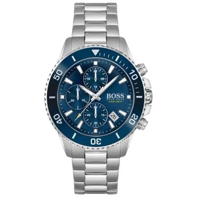 Hugo Boss Admiral 1513907 Men's Watch – 46mm Blue Dial Stainless Steel - Thumbnail 3