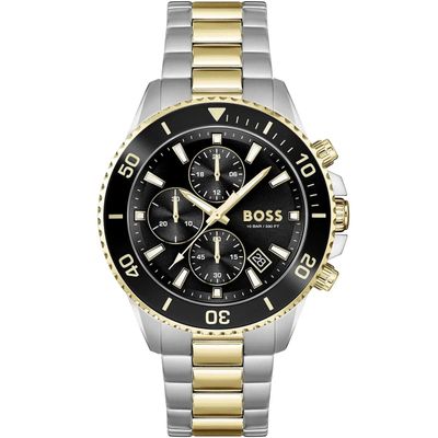 BOSS Admiral 1513908 Men's Watch – 46mm Black Dial Stainless Steel - Thumbnail 3
