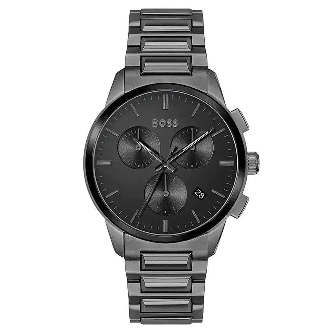 Hugo Boss Dapper 1513929 Men's Watch – 43mm Black Dial Stainless Steel - Image 1