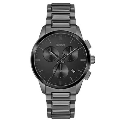 Hugo Boss Dapper 1513929 Men's Watch – 43mm Black Dial Stainless Steel