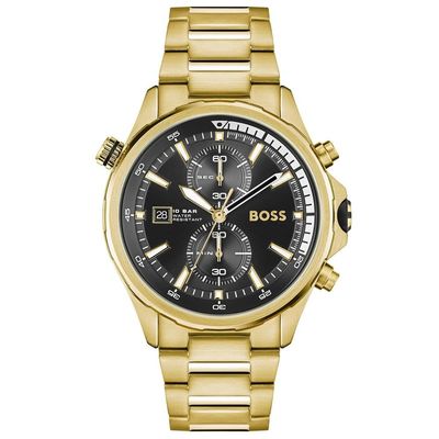 Hugo Boss Globetrotter 1513932 Men's Watch – 46mm Black Dial Stainless Steel - Thumbnail 2