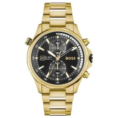 Hugo Boss Globetrotter 1513932 Men's Watch – 46mm Black Dial Stainless Steel - Thumbnail 3