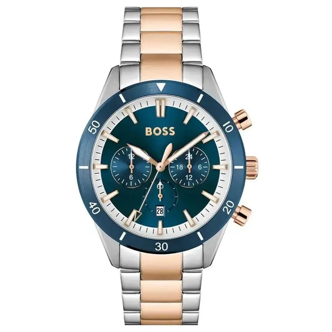 Hugo Boss Santiago 1513937 Men's Watch – 44mm Blue Dial Stainless Steel - Image 1