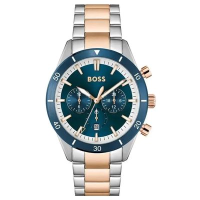 Hugo Boss Santiago 1513937 Men's Watch – 44mm Blue Dial Stainless Steel