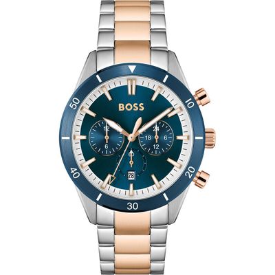 Hugo Boss Santiago 1513937 Men's Watch – 44mm Blue Dial Stainless Steel - Thumbnail 2