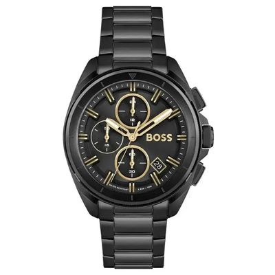 Hugo Boss Volane 1513950 Men's Watch – 44.0mm Black Dial Stainless Steel