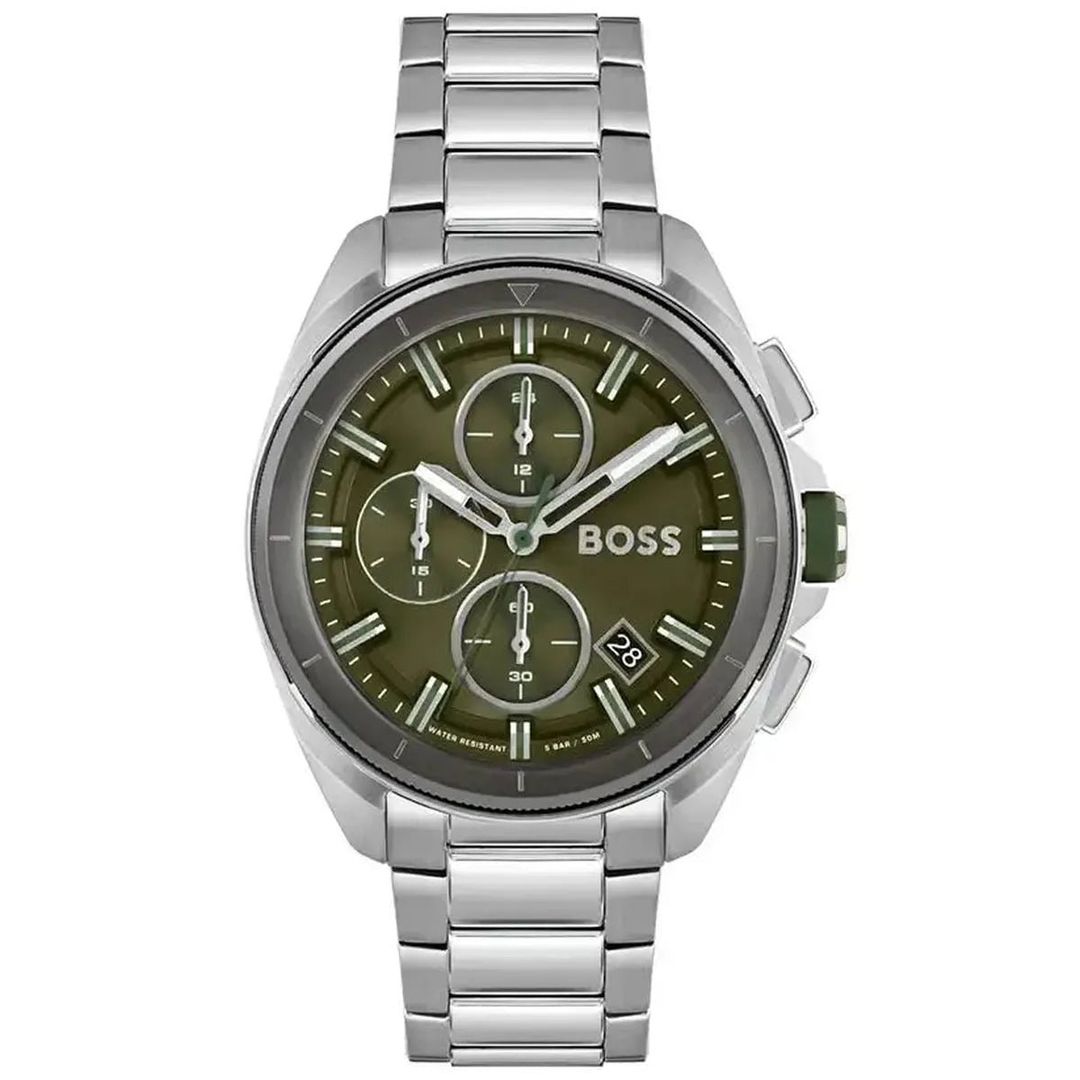 Hugo Boss Volane 1513951 Men's Watch – 44mm Green Dial Stainless Steel - Image 1