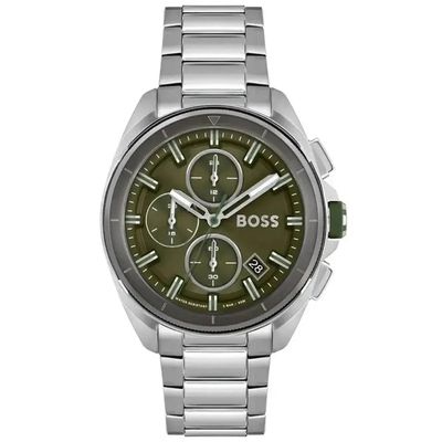Hugo Boss Volane 1513951 Men's Watch – 44mm Green Dial Stainless Steel