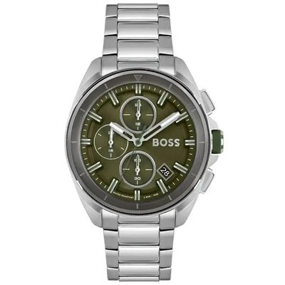 Hugo Boss Volane 1513951 Men's Watch – 44mm Green Dial Stainless Steel - Thumbnail 3