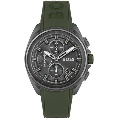 Hugo Boss Volane 1513952 Men's Watch – 44mm Black Dial Silicone - Thumbnail 2