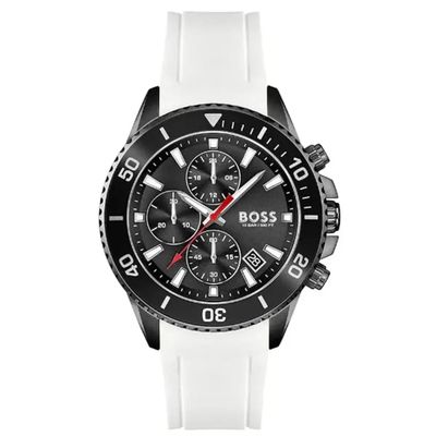 Hugo Boss Admiral 1513966 Men's Watch – 45mm Black Dial Silicone