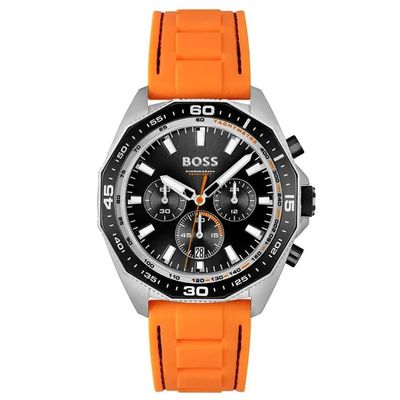 Hugo Boss Energy 1513970 Men's Watch – 44mm Black Dial Silicone