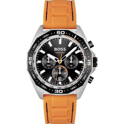 Hugo Boss Energy 1513970 Men's Watch – 44mm Black Dial Silicone - Thumbnail 2