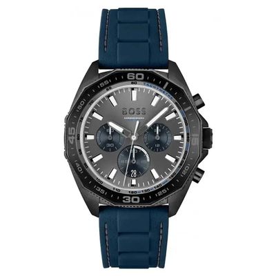 Hugo Boss Energy 1513972 Men's Watch – 44mm Grey Dial Silicone - Thumbnail 3
