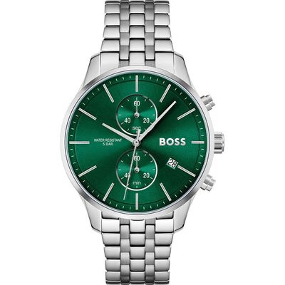 Hugo Boss Associate 1513975 Men's Watch – 42mm Green Dial Stainless Steel - Thumbnail 2
