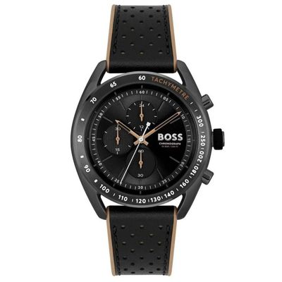 Hugo Boss Centre Court 1514022 Men's Watch – 44mm Black Dial Leather