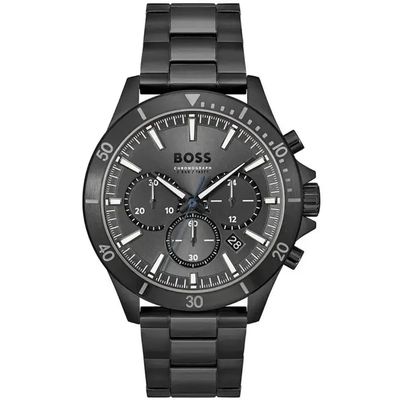 Hugo Boss Troper 1514058 Men's Watch – 45mm Black Dial Stainless Steel