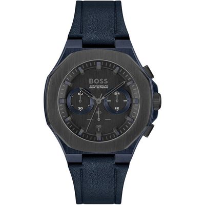 Hugo Boss Taper 1514086 Men's Watch – 45mm Black Dial Leather - Thumbnail 2