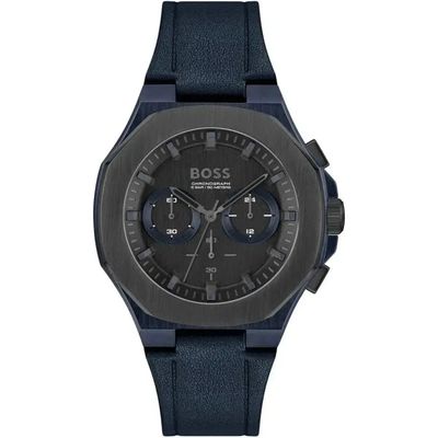 Hugo Boss Taper 1514086 Men's Watch – 45mm Black Dial Leather - Thumbnail 3