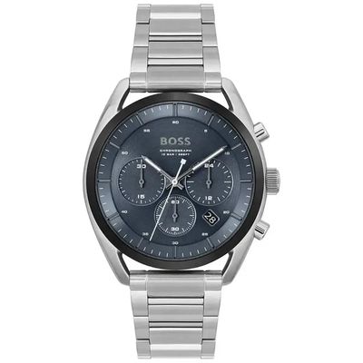 Hugo Boss Top 1514093 Men's Watch – 44mm Blue Dial Stainless Steel - Thumbnail 3
