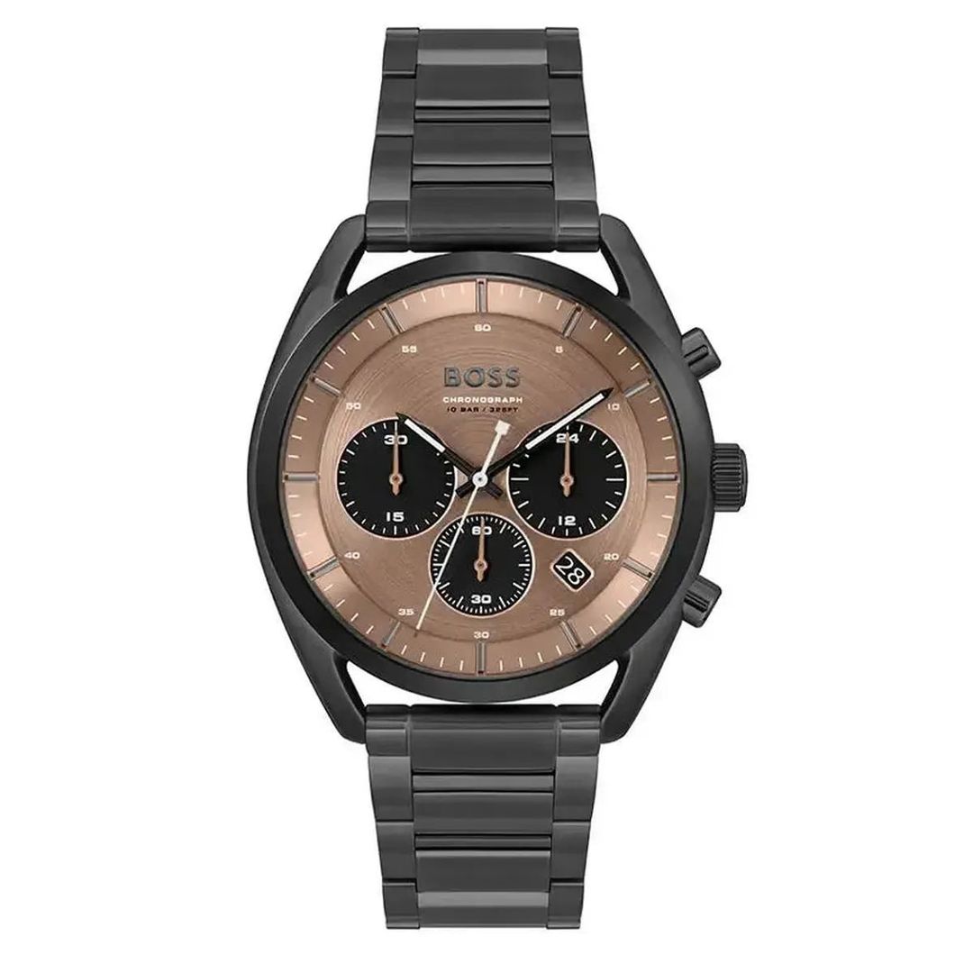 Hugo Boss Top 1514095 Men's Watch – 44mm Rose Gold Dial Stainless Steel - Image 1