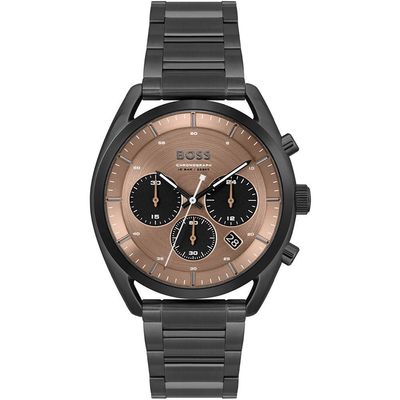 Hugo Boss Top 1514095 Men's Watch – 44mm Rose Gold Dial Stainless Steel - Thumbnail 2