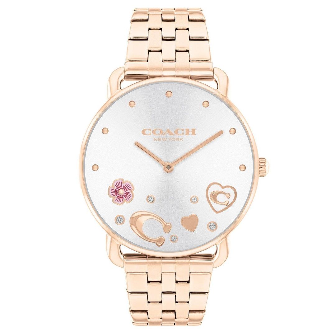 Coach Elliot 28mm Rose Gold Tone Crystal Ladies Watch - Image 1