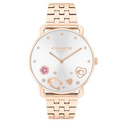Coach Elliot 28mm Rose Gold Tone Crystal Ladies Watch