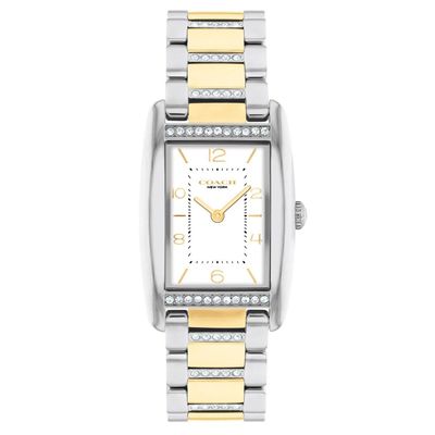 Coach Reese 35mm Stainless Steel and Yellow Gold Tone Crystal Ladies Watch